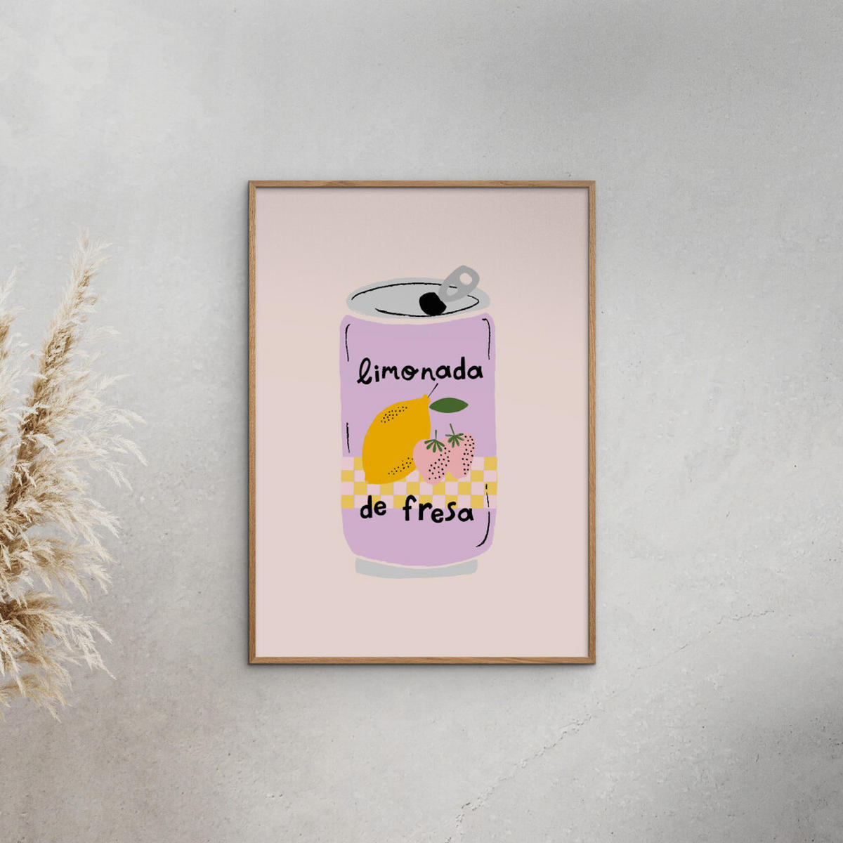 POSTER Aislinn Simmonds - Strawberry Lemonade - Pink, Papier (30/40/0.1cm) - Poster&Frame
