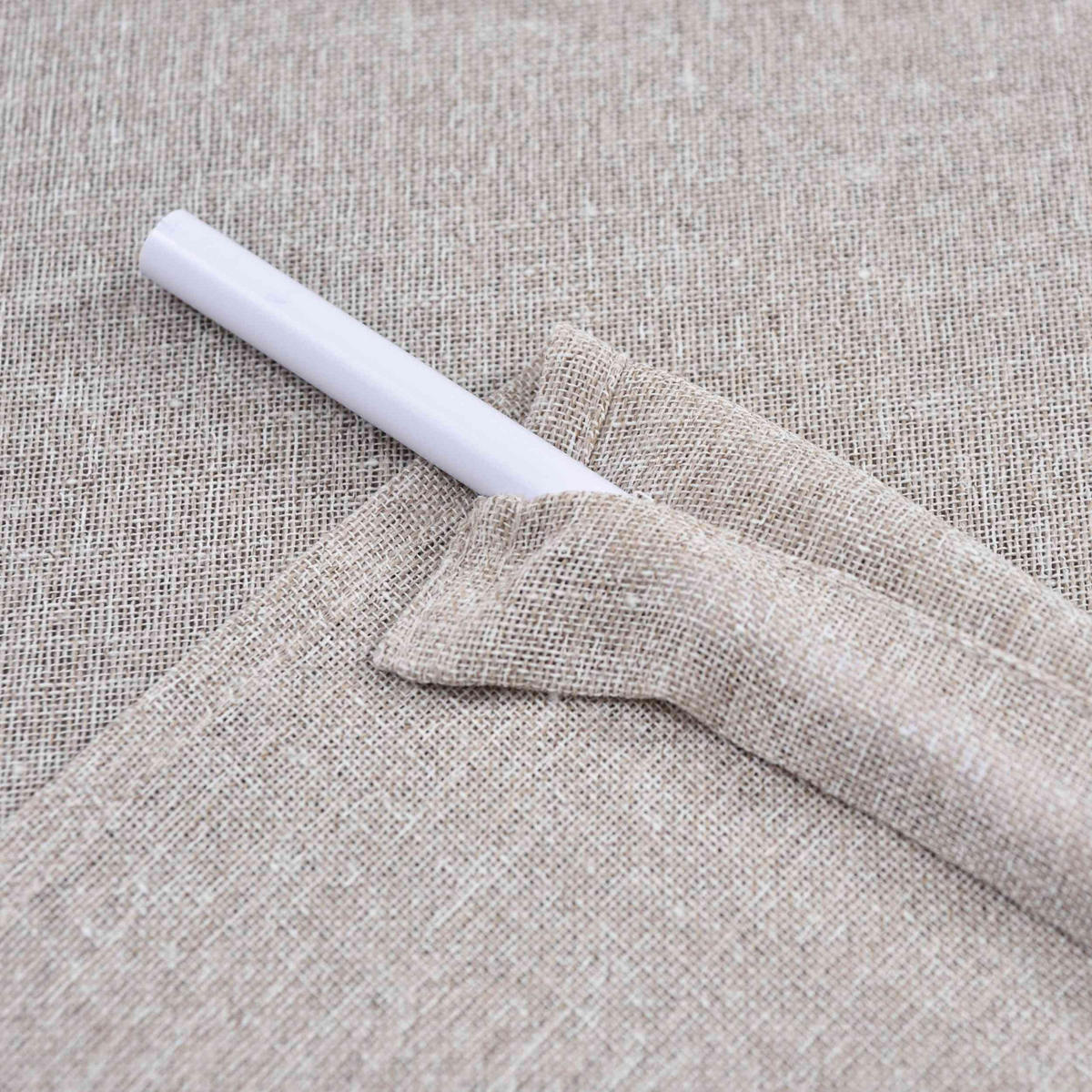 VORHANG 2ER SET »Leipzig« HxB 245x60 cm Taupe - Taupe, Textil (60/245cm) - Gardinenbox