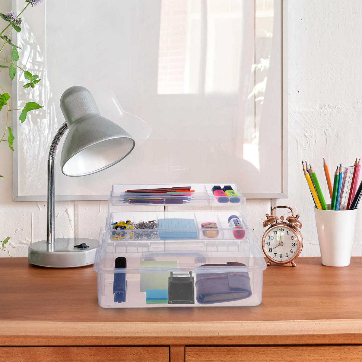 AUFBEWAHRUNGSBOX - Transparent, Kunststoff (33/14.5/19cm) - Relaxdays
