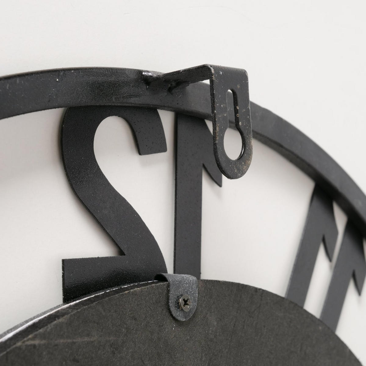 WANDUHR Wintermotiv Ludwig Ø 45 cm - Schwarz, Holzwerkstoff (45/4/45cm) - Boltze Home