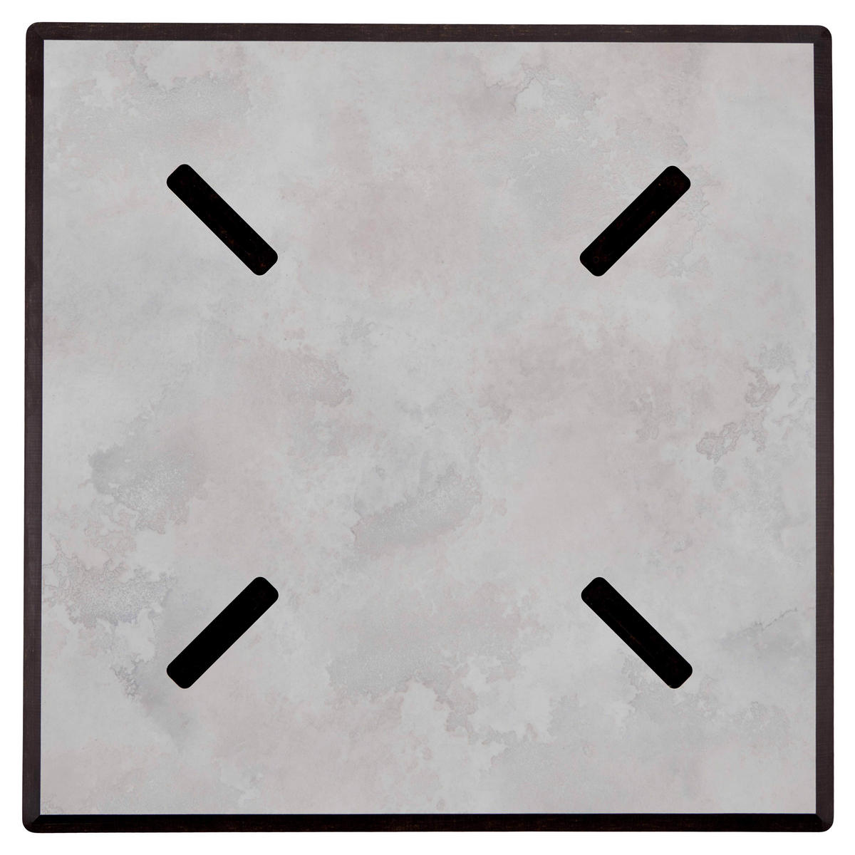 TISCH, Hellgrau - Grau, Holzwerkstoff (70/70/73cm) - Oviala