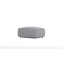 HOCKER Zenith Grau Luxusmicrofaser - Schwarz/Grau, Holz/Kunststoff (93/46/73cm) - S-Style Möbel