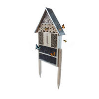 HOTEL kukaca - svijetlo smeđa, drvo/metal (50/119/12cm) - Relaxdays