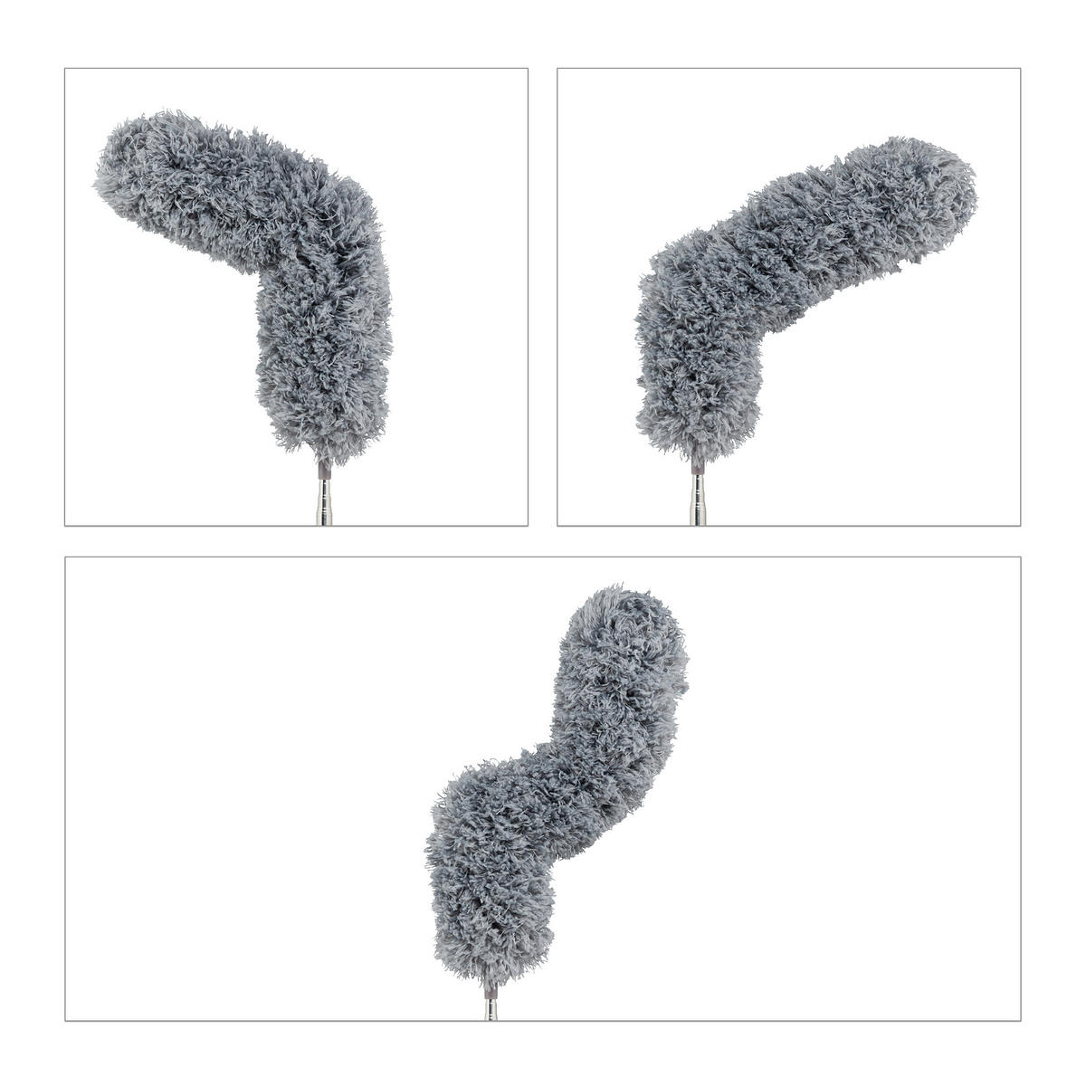 STAUBWEDEL - Multicolor, Kunststoff/Textil (9/250/9cm) - Relaxdays