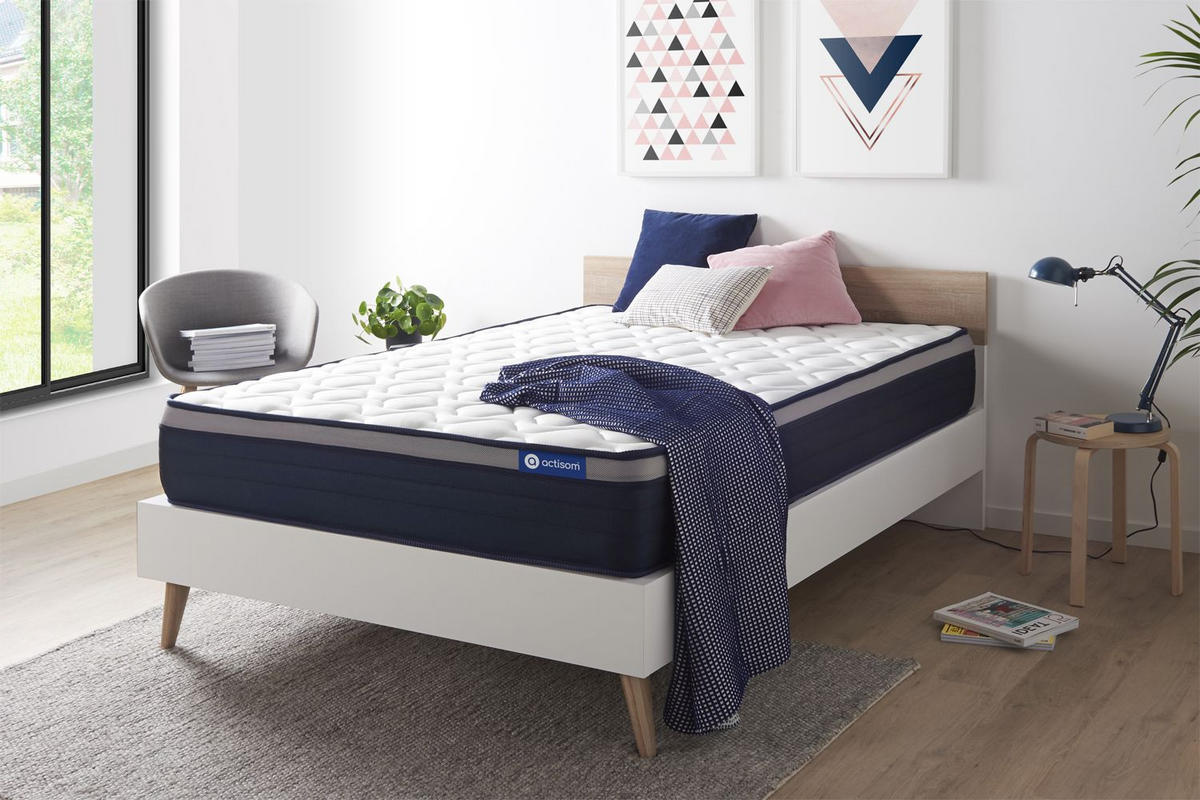 MATRATZE Actilatex max Latex und Memory-Schaum 140 x 220 cm h3 - Weiß, Textil (140/220cm) - ACTISOM
