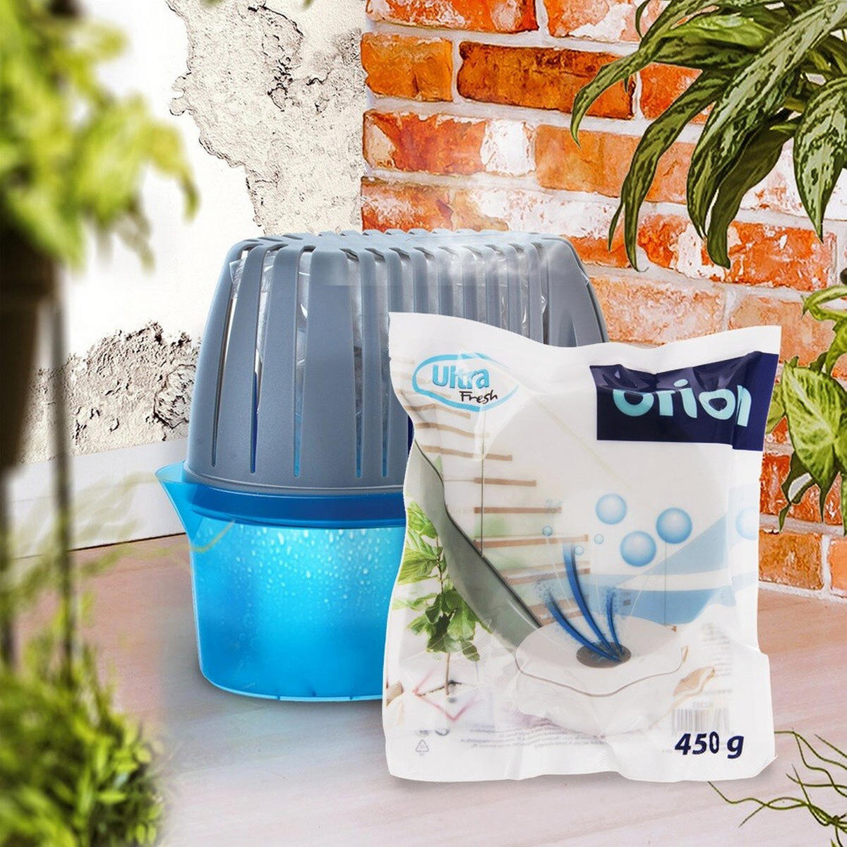 FEUCHTIGKEITSABSORBER-ERSATZ Ultra Fresh weiß neutral - Weiß, Naturmaterialien (10/3.8/10cm) - Orion 