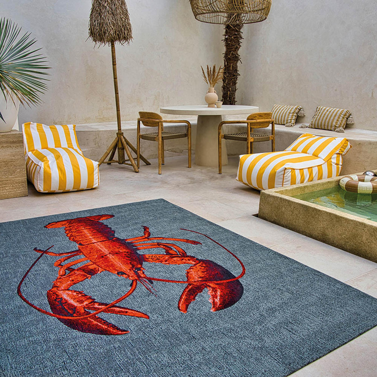 TEPIH Steam Red Pop Lobster 140/200 cm - siva, tekstil/plastika (140/200cm) - Louis De Poortere