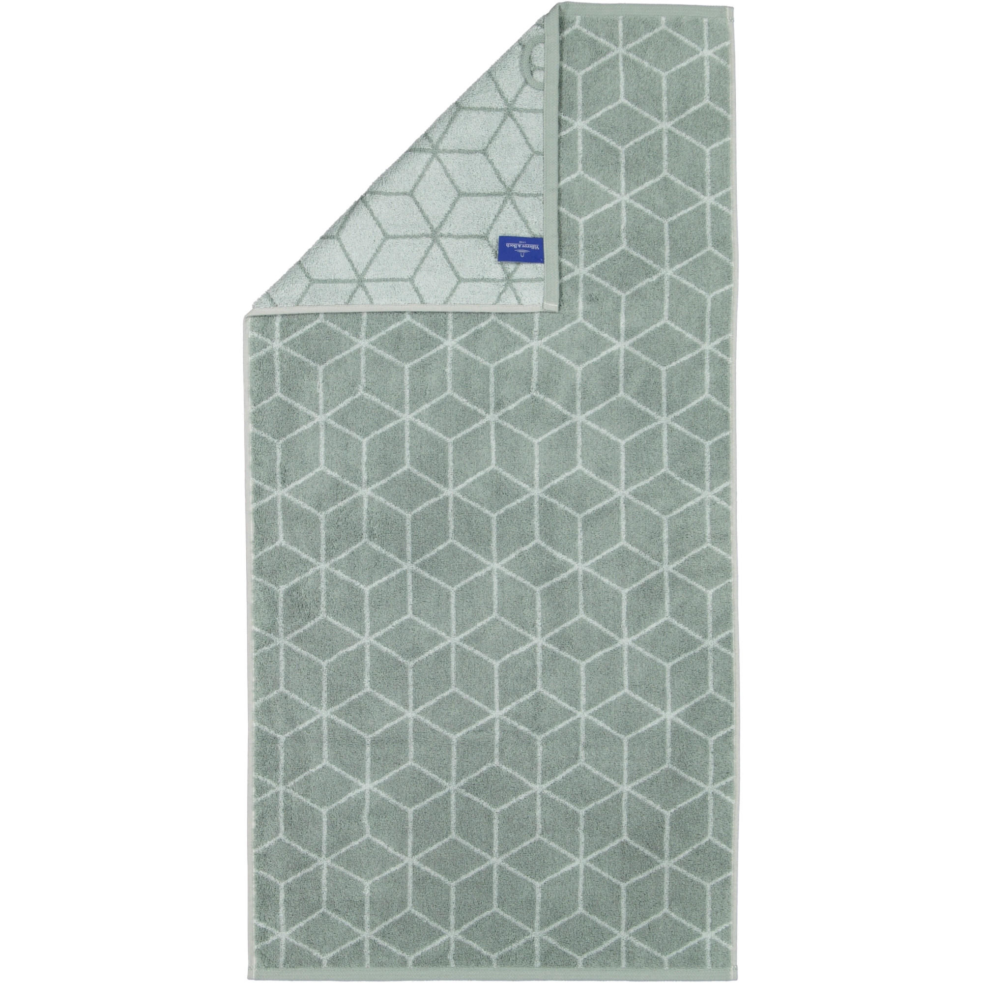 HANDTÜCHER COORDINATES CARRÉ 2557 SAGE GREEN - 44 - Grün, Textil (50/100cm) - Zöllner