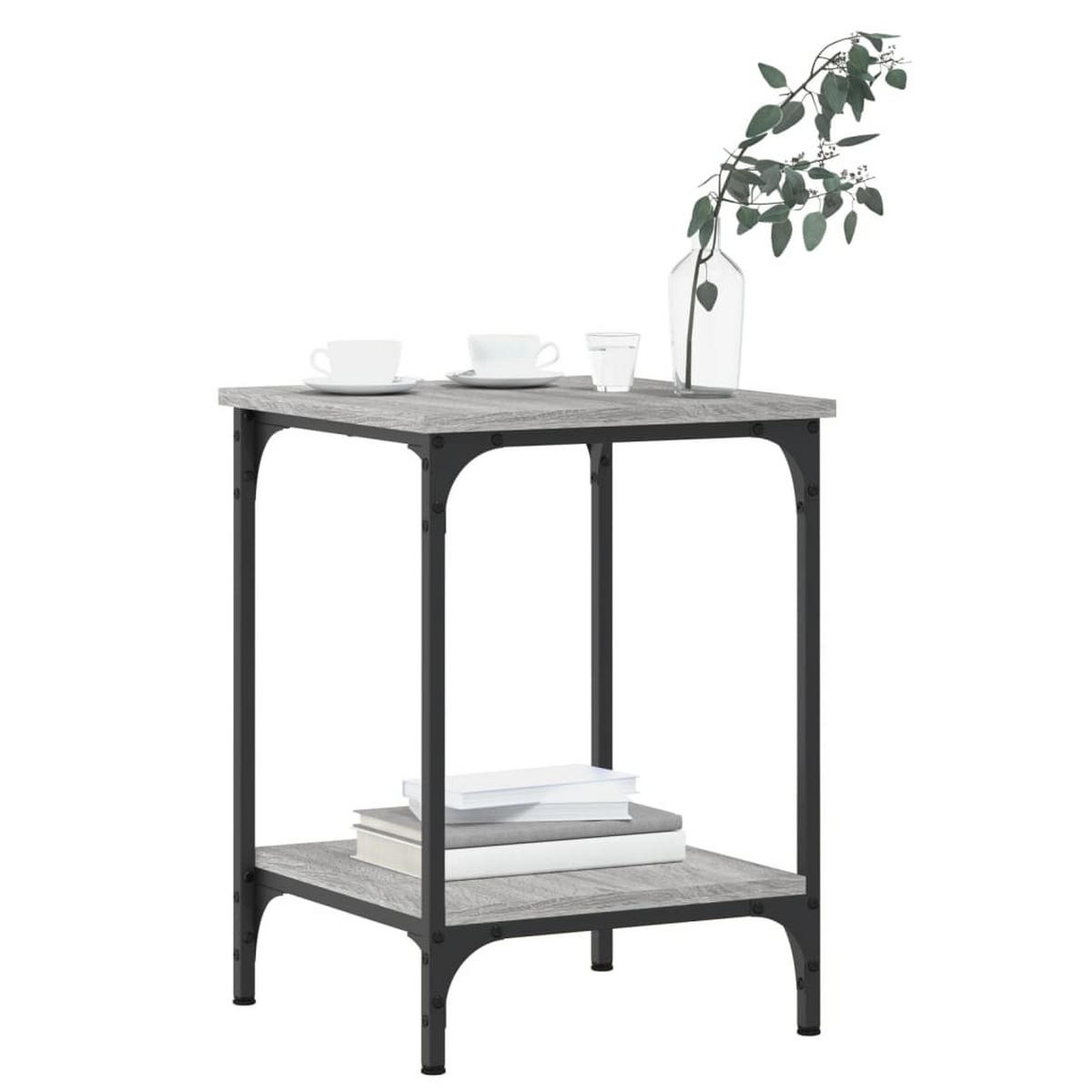 COUCHTISCH Grau Sonoma 40x40x55 cm Holzwerkstoff - Grau, Holzwerkstoff (40/40/55cm) - furnicato