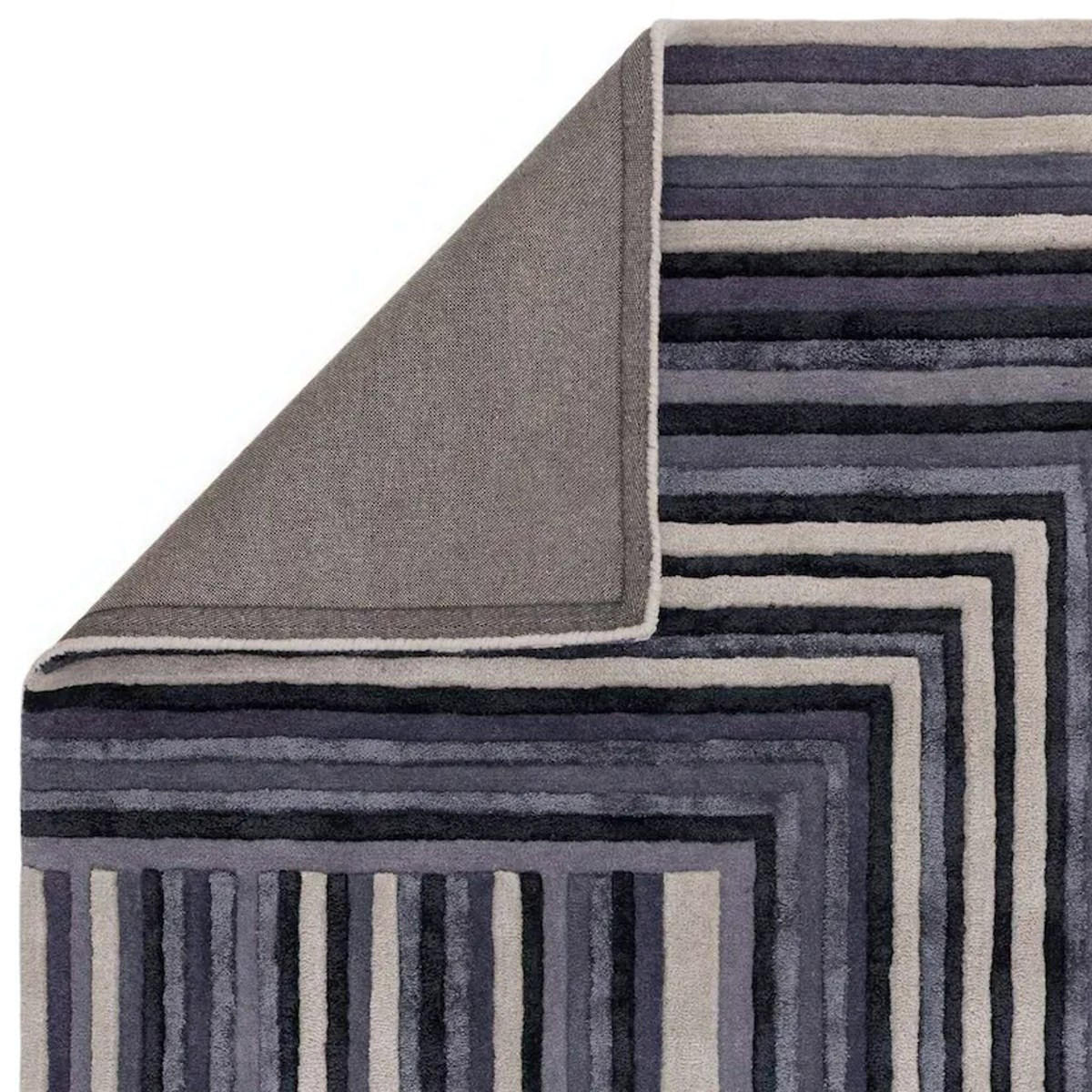 TEPPICH Moderner aus Wolle für Wohn- und Schlafzimmer NETO Blau 200 x 300 cm - Blau, Naturmaterialien (200/300cm) - Novatrend