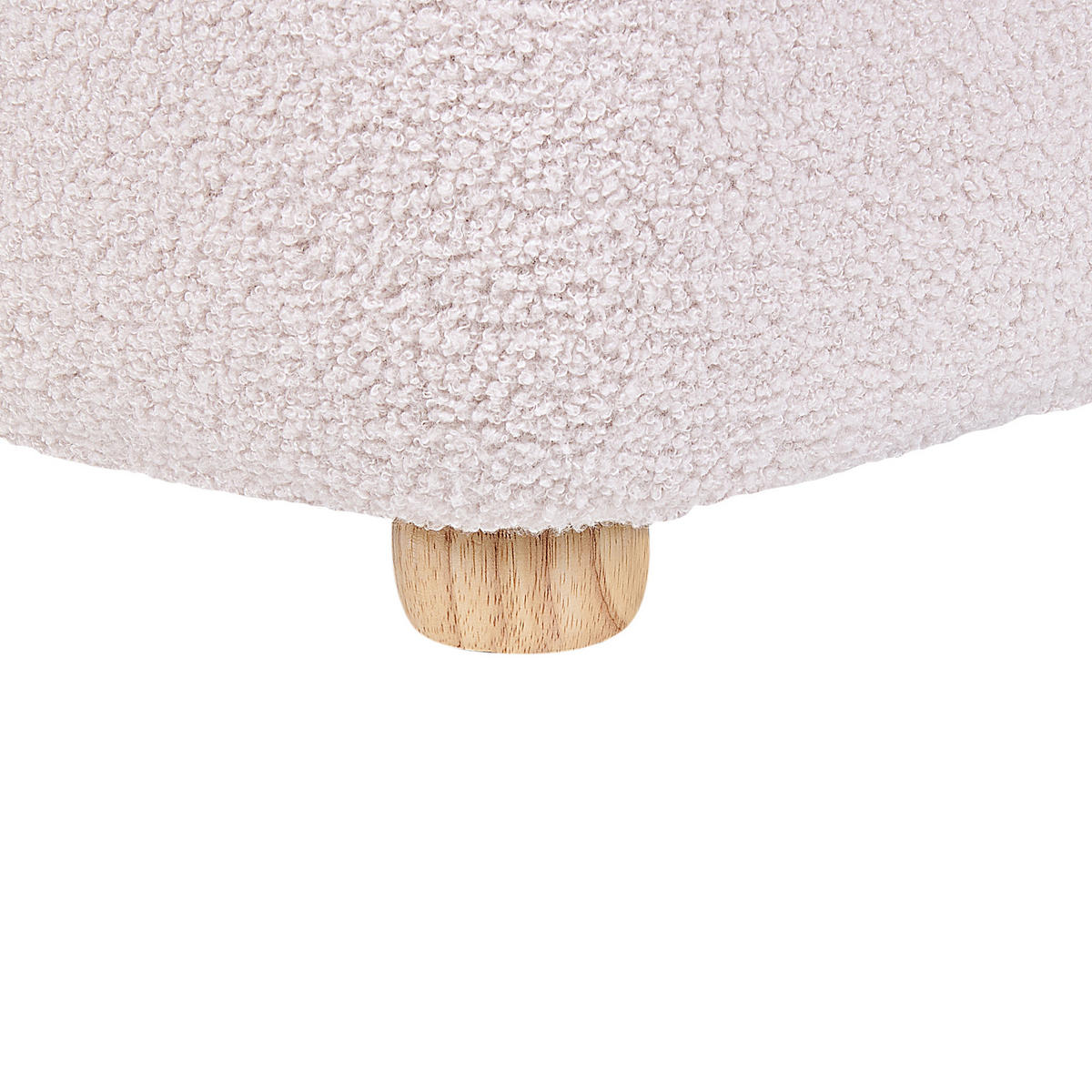 KINDERSESSEL Teddy-Optik pastellrosa Tierform Einhorn Lulea - Hellbraun/Pink, Kunststoff/Textil (50/75/54cm) - Beliani