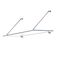 GLASVORDACH RENMA - Größe: 150 - Transparent, Glas (150.2/1.2/90.1cm) - Home Deluxe