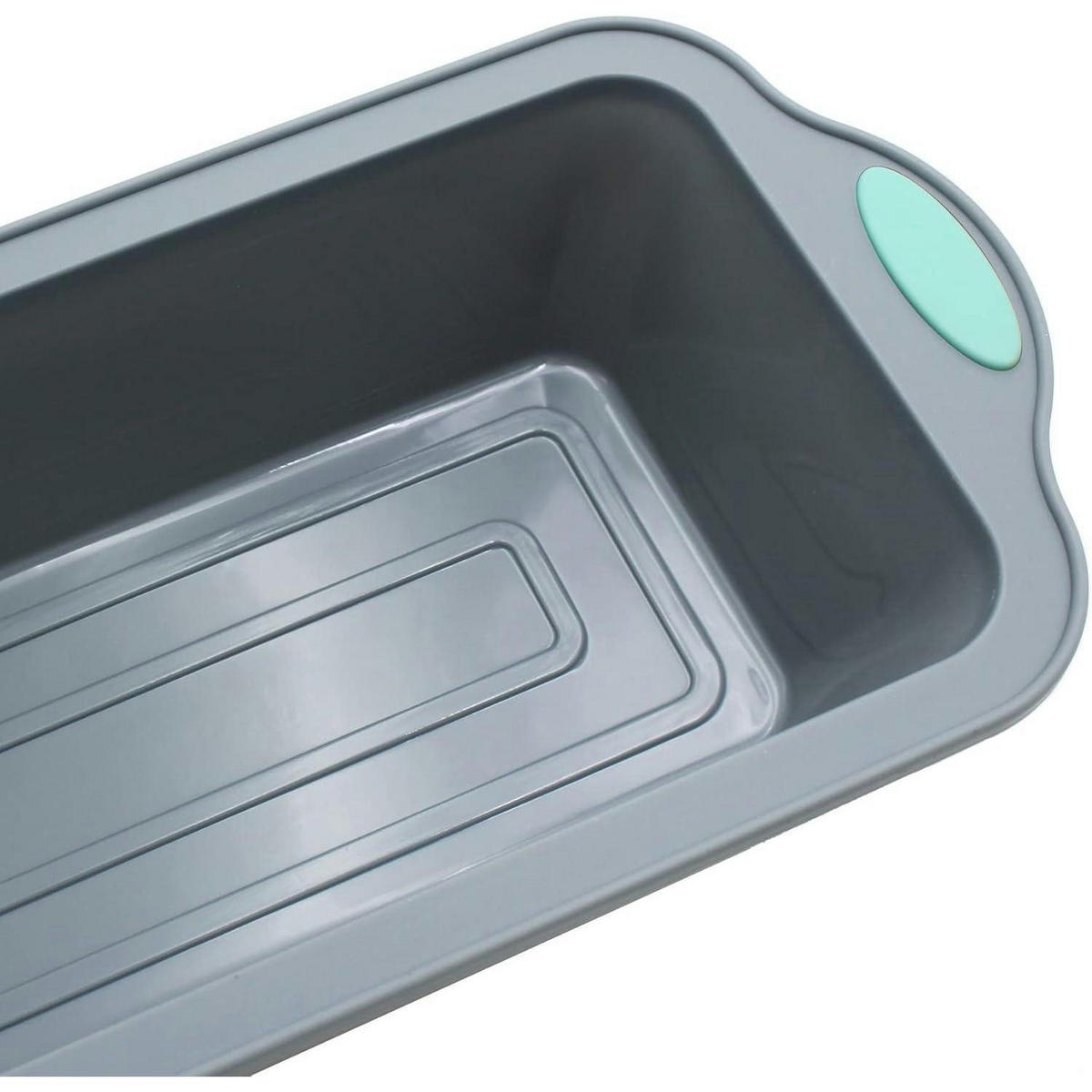 BROTBACKFORM 2er-Set Silikon Antihaft 22,9 cm - Grau, Kunststoff (12.7/5.1/30.5cm)