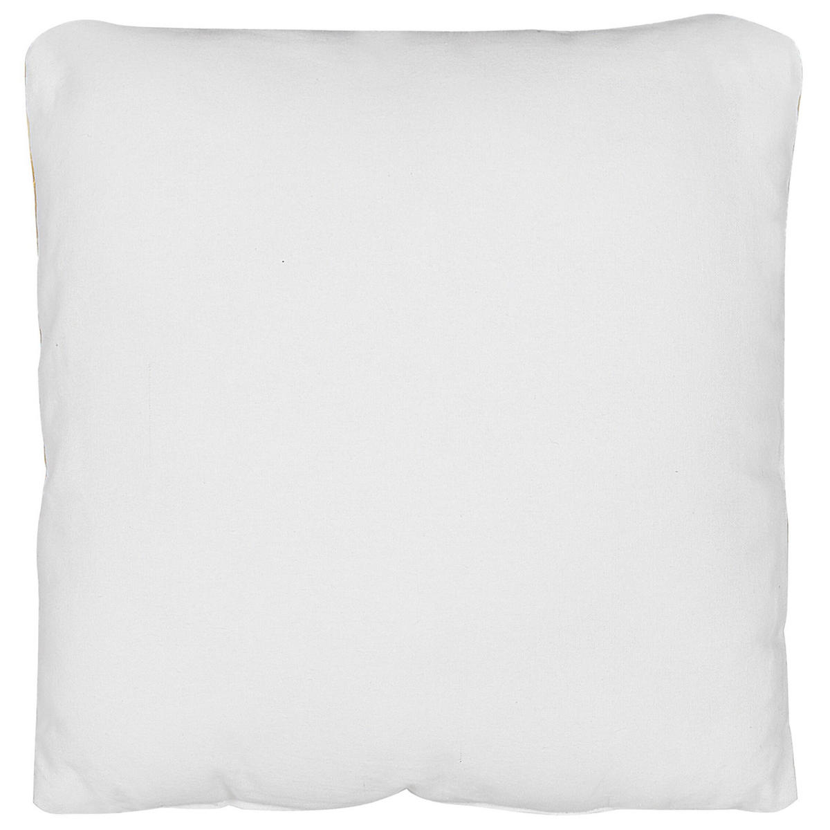 DEKOKISSEN Gelb 45/45 cm Waranasi - Gelb, Naturmaterialen/Textil (45/45cm) - Beliani
