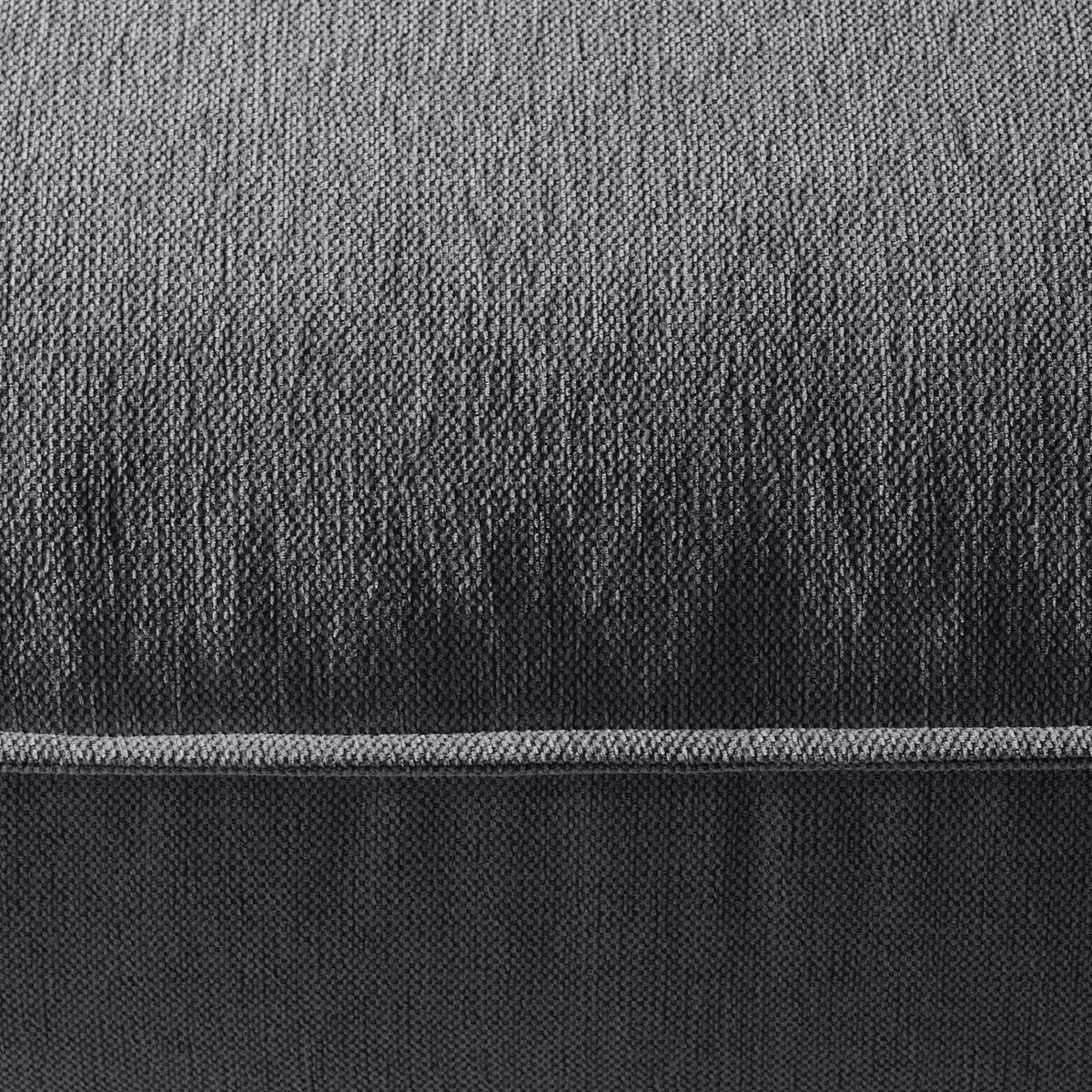 POLSTERHOCKER - Schwarz/Grau, Kunststoff/Textil (99/40/82cm) - home24