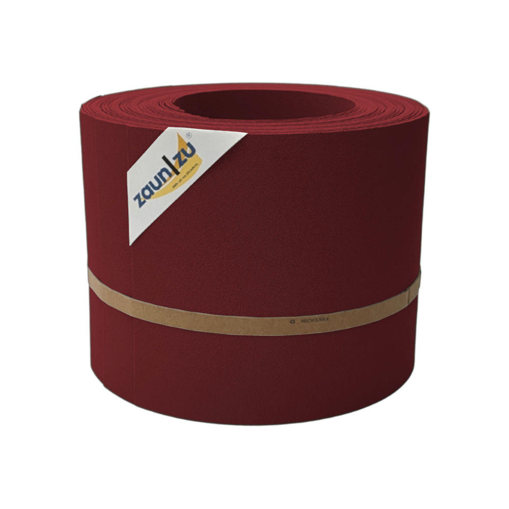 SICHTSCHUTZSTREIFEN PP Sichtschutzstreifen Doppelstabzaun Bordeauxrot,10x 2,55m - Bordeaux, Kunststoff (2550/19cm) - ZAUN|ZU