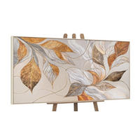 GEMÄLDE Natürliche Verzierung Schattenfugenrahmen Beige 140x70 cm - Beige, Holz (140/70cm) - YS-art gallery