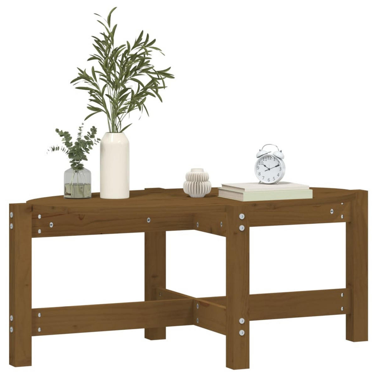 COUCHTISCH Honigbraun 87x48x35 cm Massivholz Kiefer - Braun, Holz (87/48/35cm) - furnicato