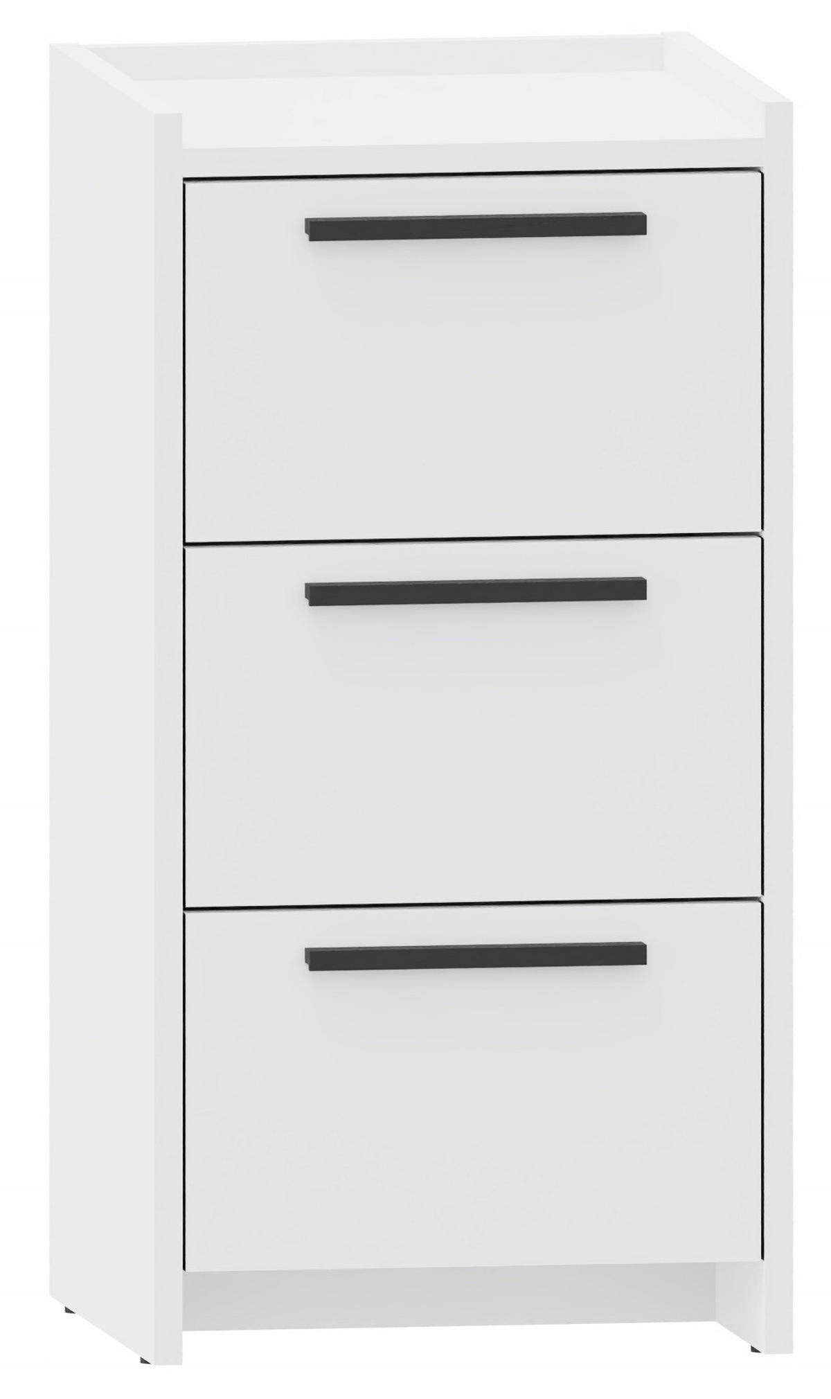 KOMMODE ALTIVO 3SW Weiß 36/35,6/70,4 cm - Weiß, Holzwerkstoff (36/70.4/35.6cm) - Matkam Möbel
