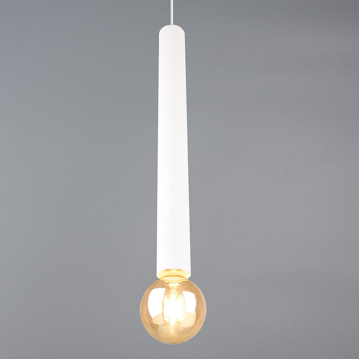 HÄNGELEUCHTE CLERMONT Metall Weiß - Weiß, Metall (10/10/150cm)