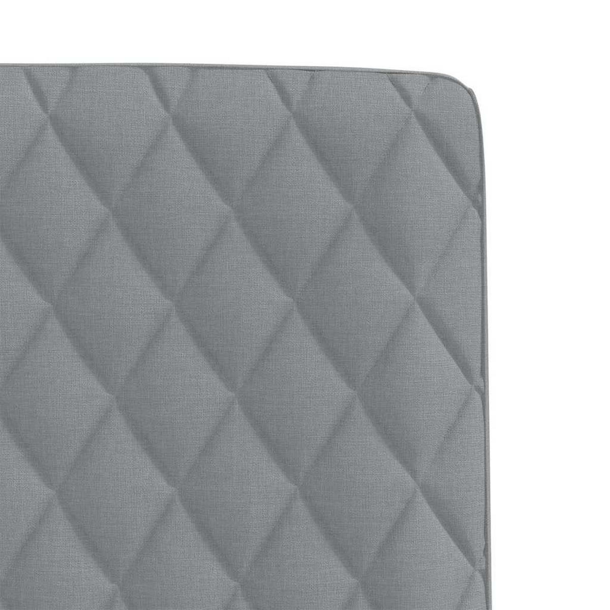 ESSZIMMERSTÜHLE 2 Stk. Hellgrau Stoff 45*54*86cm - Grau, Metall (45/86/54cm) - ZMH