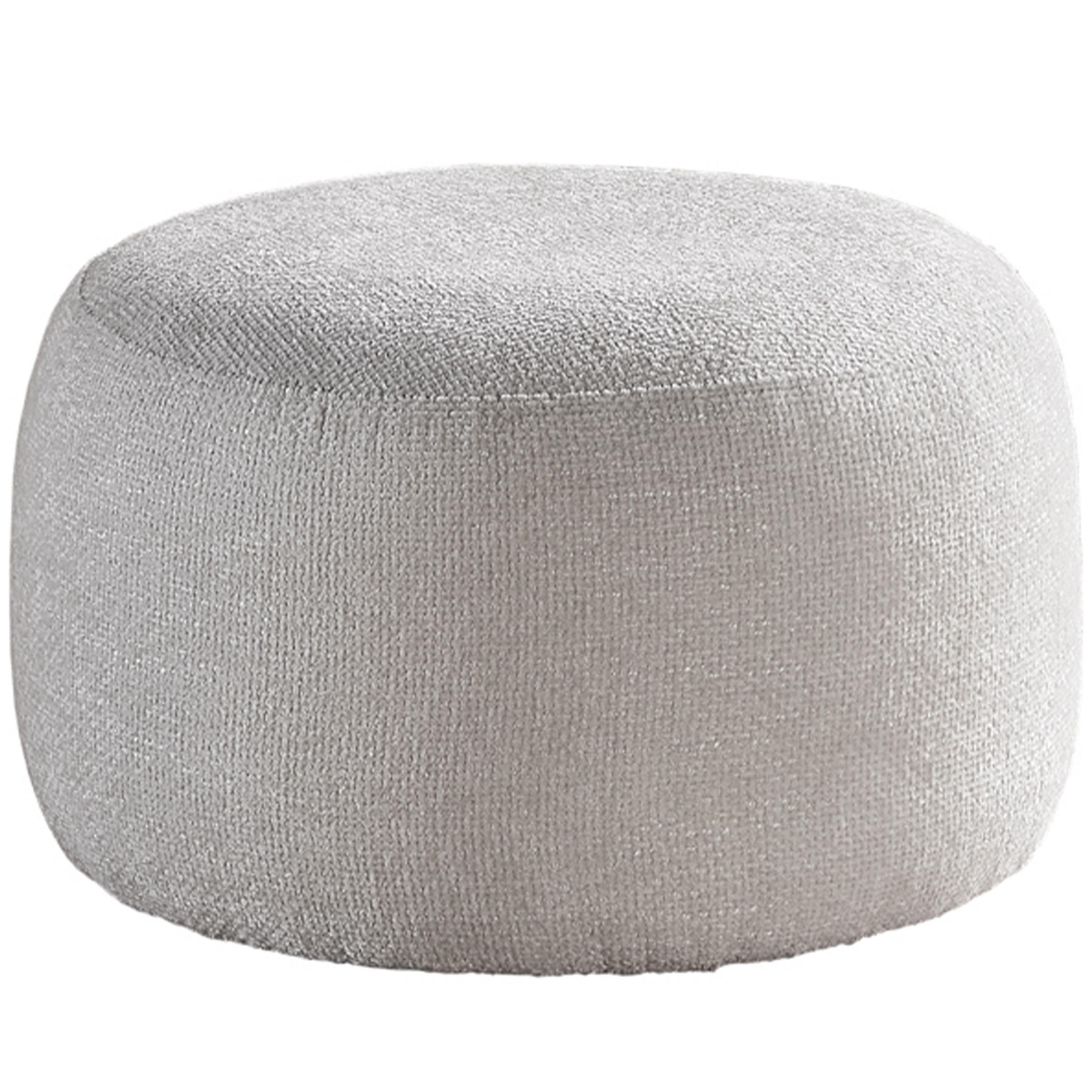BEISTELLSITZKISSEN BALI 50/50/33 cm, Ivory, Pouf, Nachttisch - Creme/Schwarz, Holz/Kunststoff (50/33/50cm) - Consilio Concept