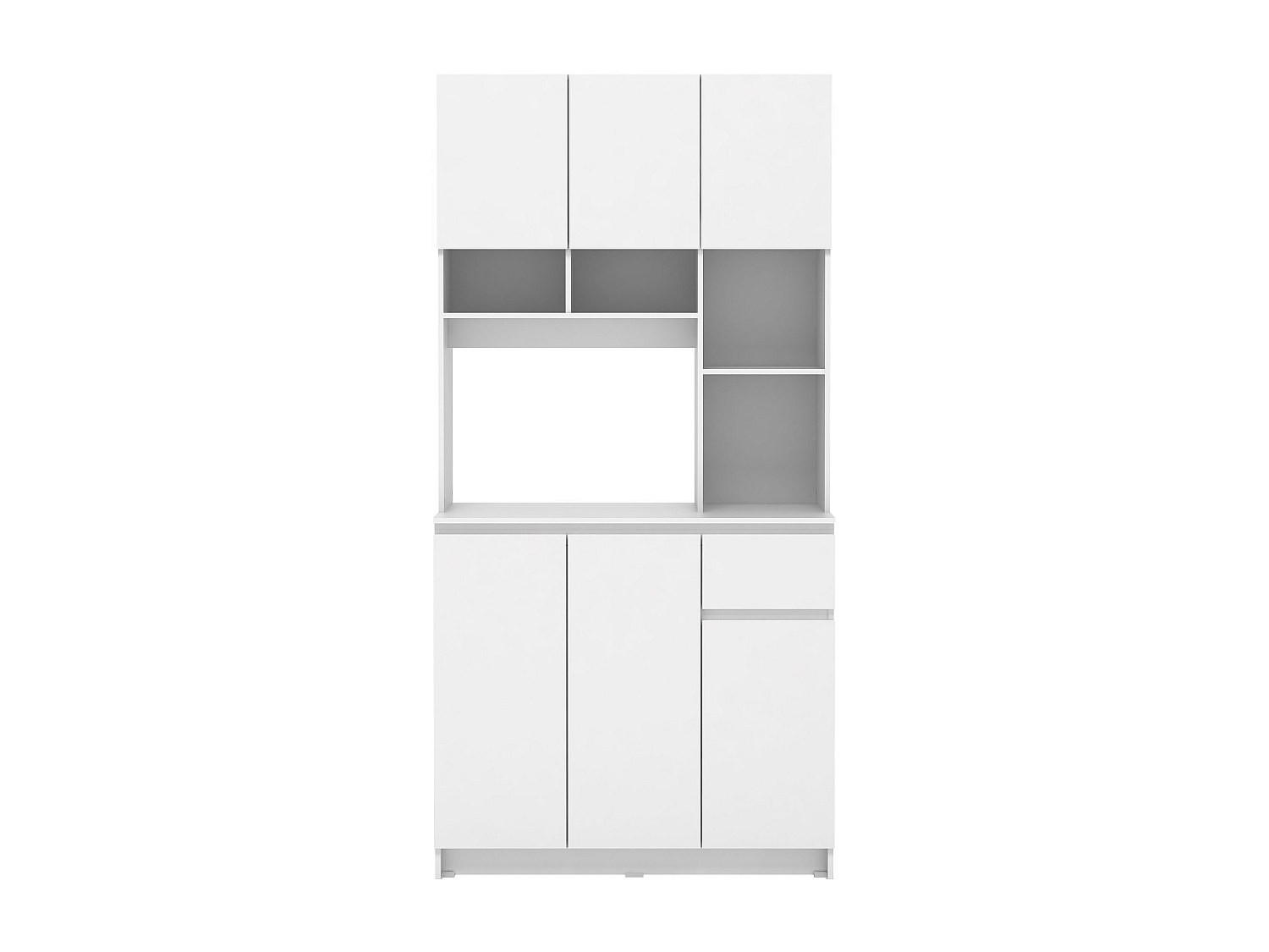 Vente-Unique Buffetschrank Weiß 89x181x39 cm