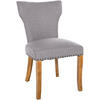 WOHNZIMMERSTUHL Stoff grau - Naturfarben/Grau, Holz/Textil (52/90/59cm) - CLP