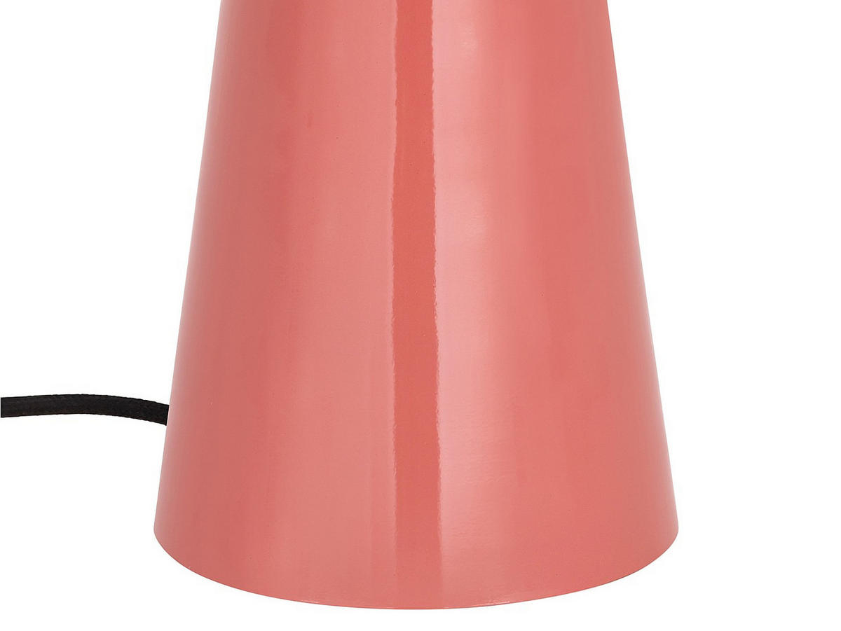 TISCHLAMPE - 39 cm x 39 cm - Metall - Rosa LARKIN - Pink, Metall (39/39/52cm) - Vente-Unique