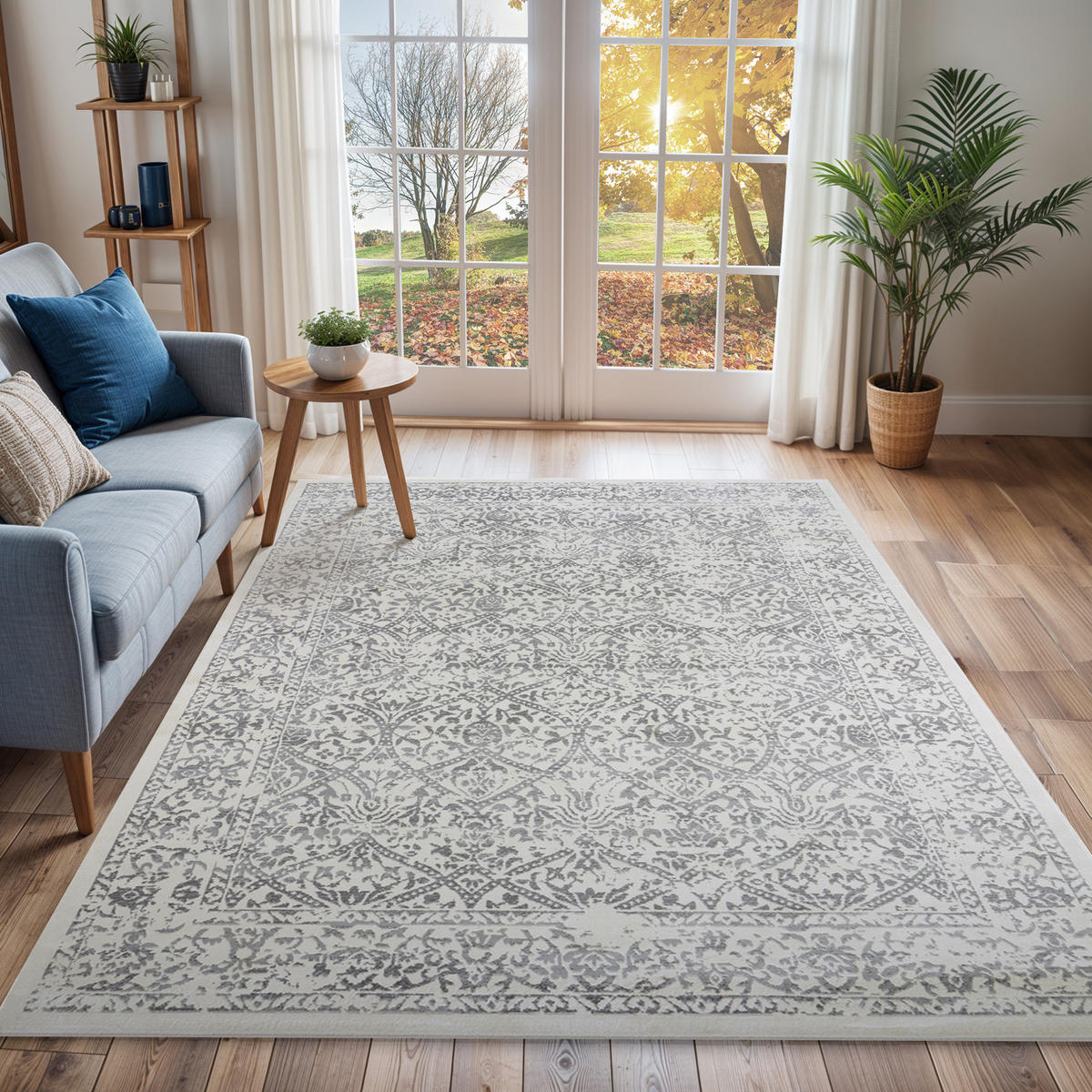 VINTAGE-TEPPICH 120x170 cm Weiß - Weiß, Naturmaterialien/Textil (120/170cm) - LIVABLISS