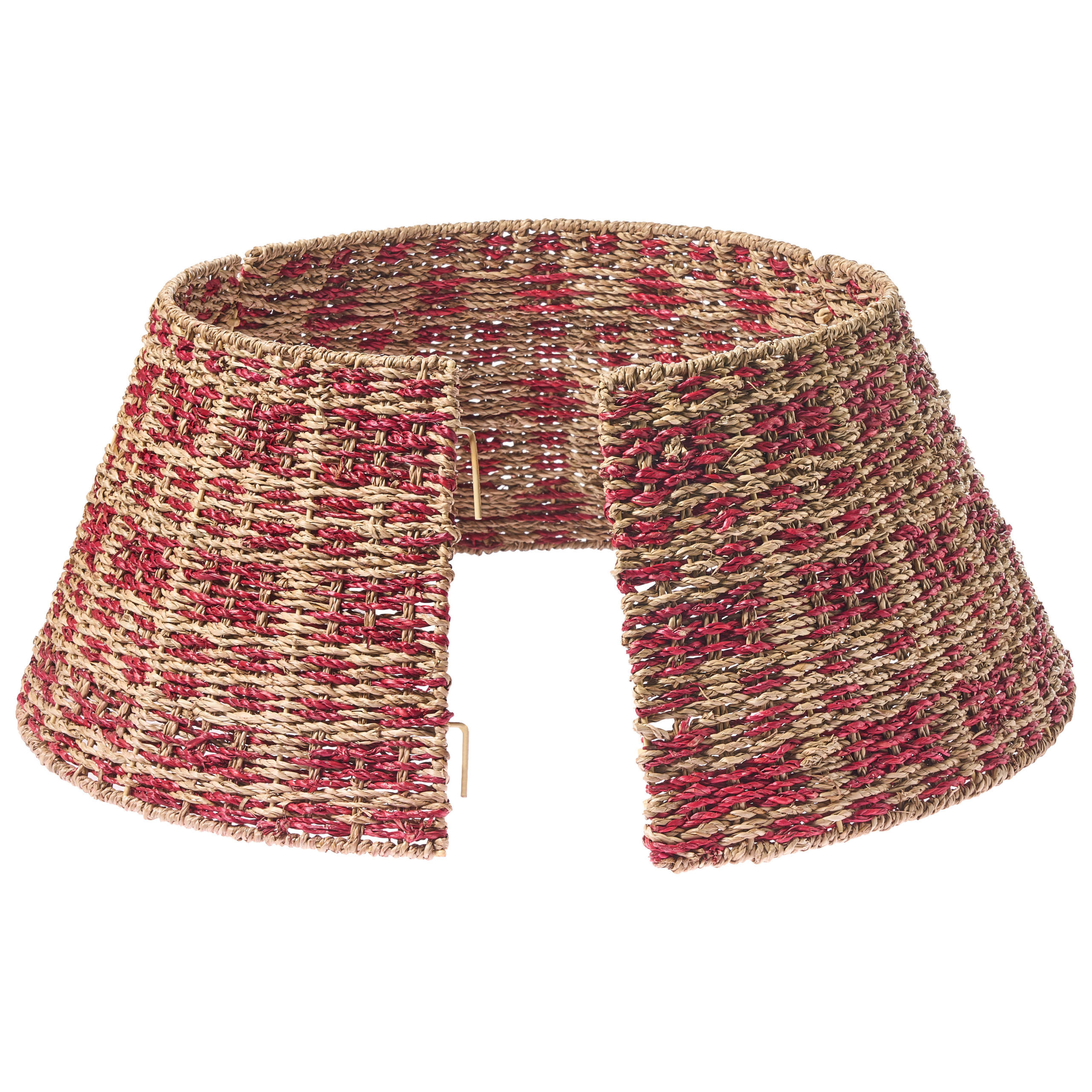 WEIHNACHTSBAUMKRAGEN 28 cm Naturfarben Neige - Naturfarben, Naturmaterialen (28cm) - Beliani