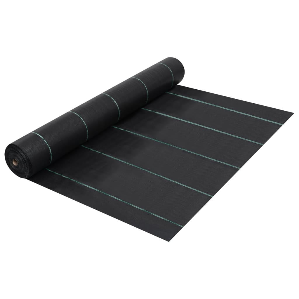UNKRAUTFOLIE 2/50 m, aus PP, Schwarz - Schwarz, Textil (200/5000cm) - vidaXL