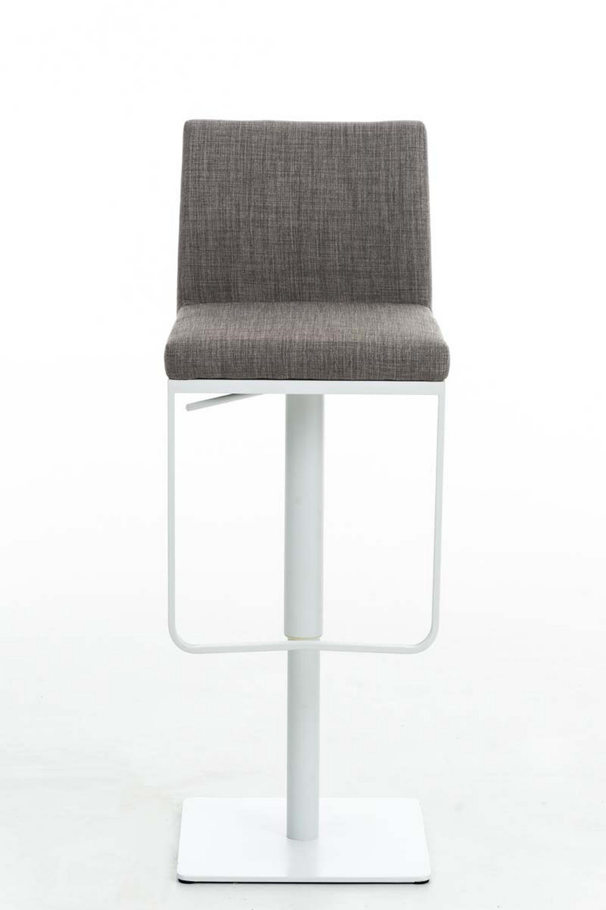 BARHOCKER Stoff Grau - Weiß/Grau, Textil/Metall (42/86/44cm) - CLP