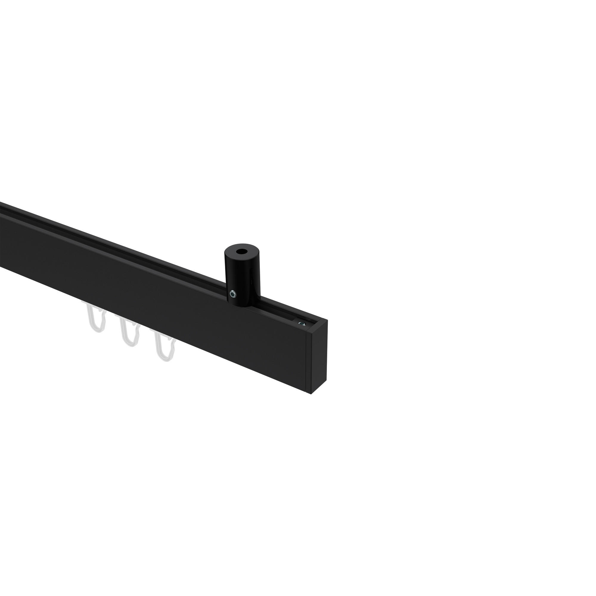 Interdeco Gardinenstange Schwarz 180 cm