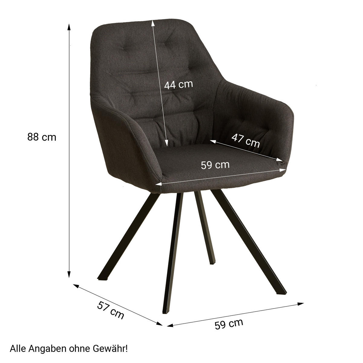 TISCHGRUPPE 160-200/90 cm weiß mit 4 Stühle Anthrazit - Anthrazit/Weiß, Holz/Textil (160/88/90cm) - Homestyle4u