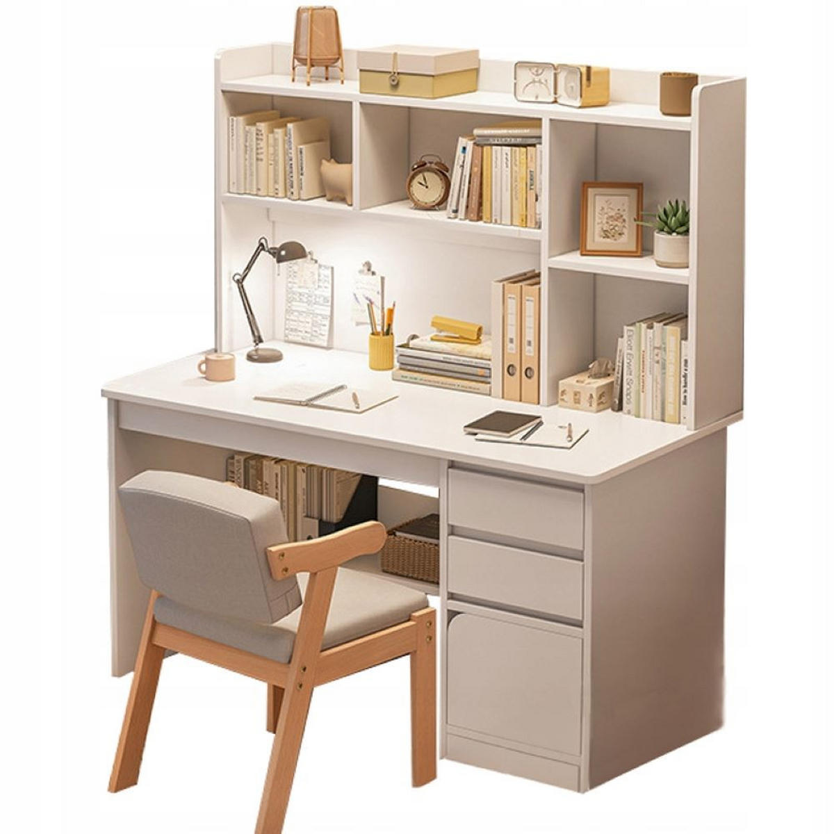 COMPUTERTISCH, weiß 100/45/131 cm - Weiß, Holzwerkstoff (100/45/131cm) - Rebiko