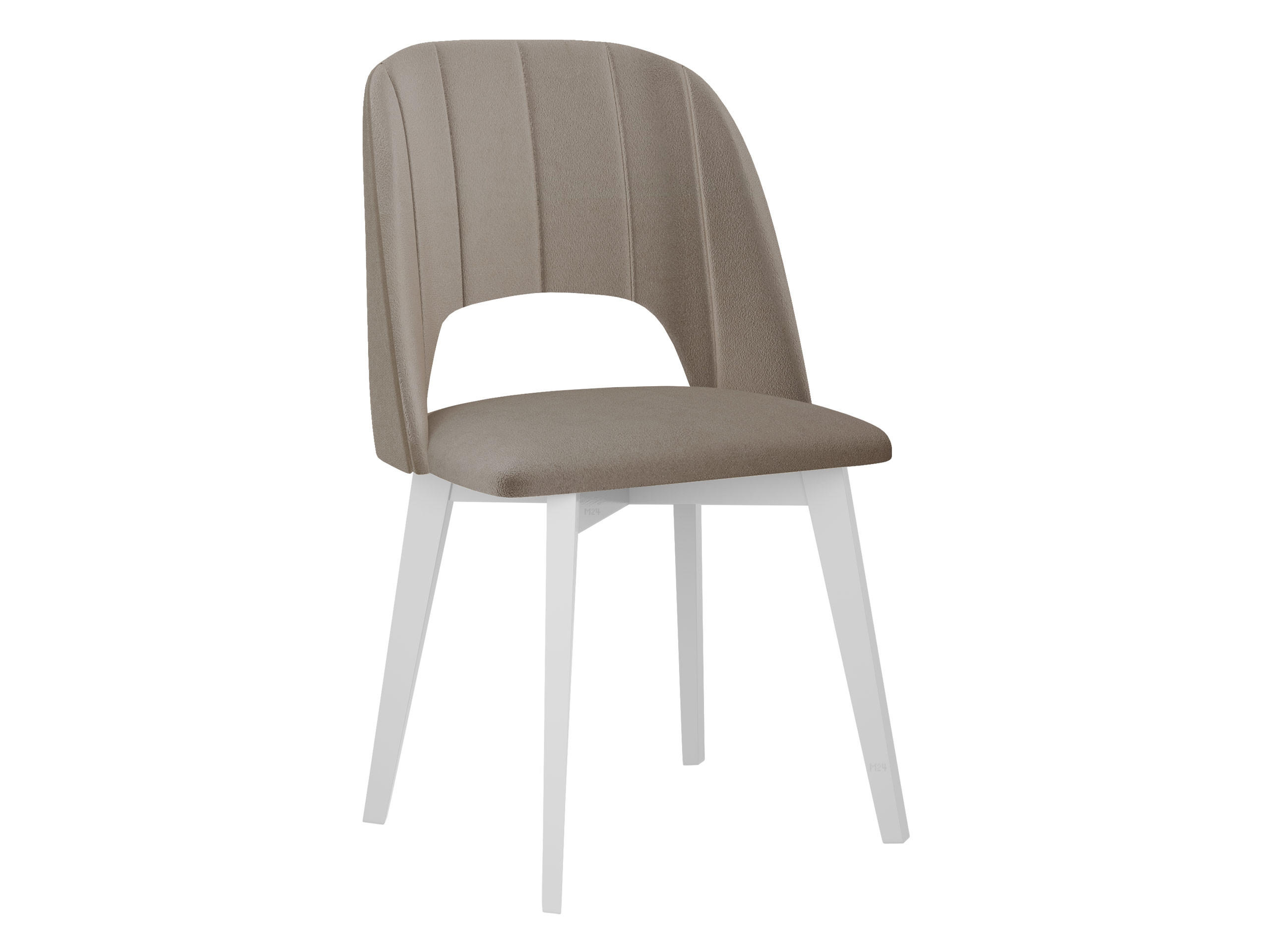 ESSZIMMERSTUHL Monti IV Pik Gerade - Weiß/Naturfarben, Holz/Textil (48/83/54cm) - MIRJAN24