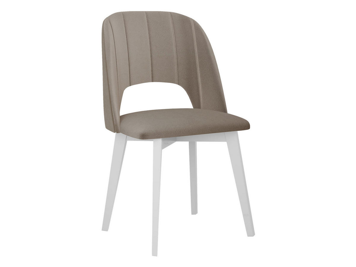 ESSZIMMERSTUHL Monti IV Pik Gerade - Weiß/Naturfarben, Holz/Textil (48/83/54cm) - MIRJAN24