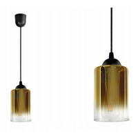PENDELLEUCHTE GRAF - Transparent/Goldfarben, Glas/Metall (10/10/80cm) - kiki design