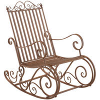 GARTENSCHAUKELSTUHL Metall Braun - Braun, Metall (56/94/90cm) - CLP