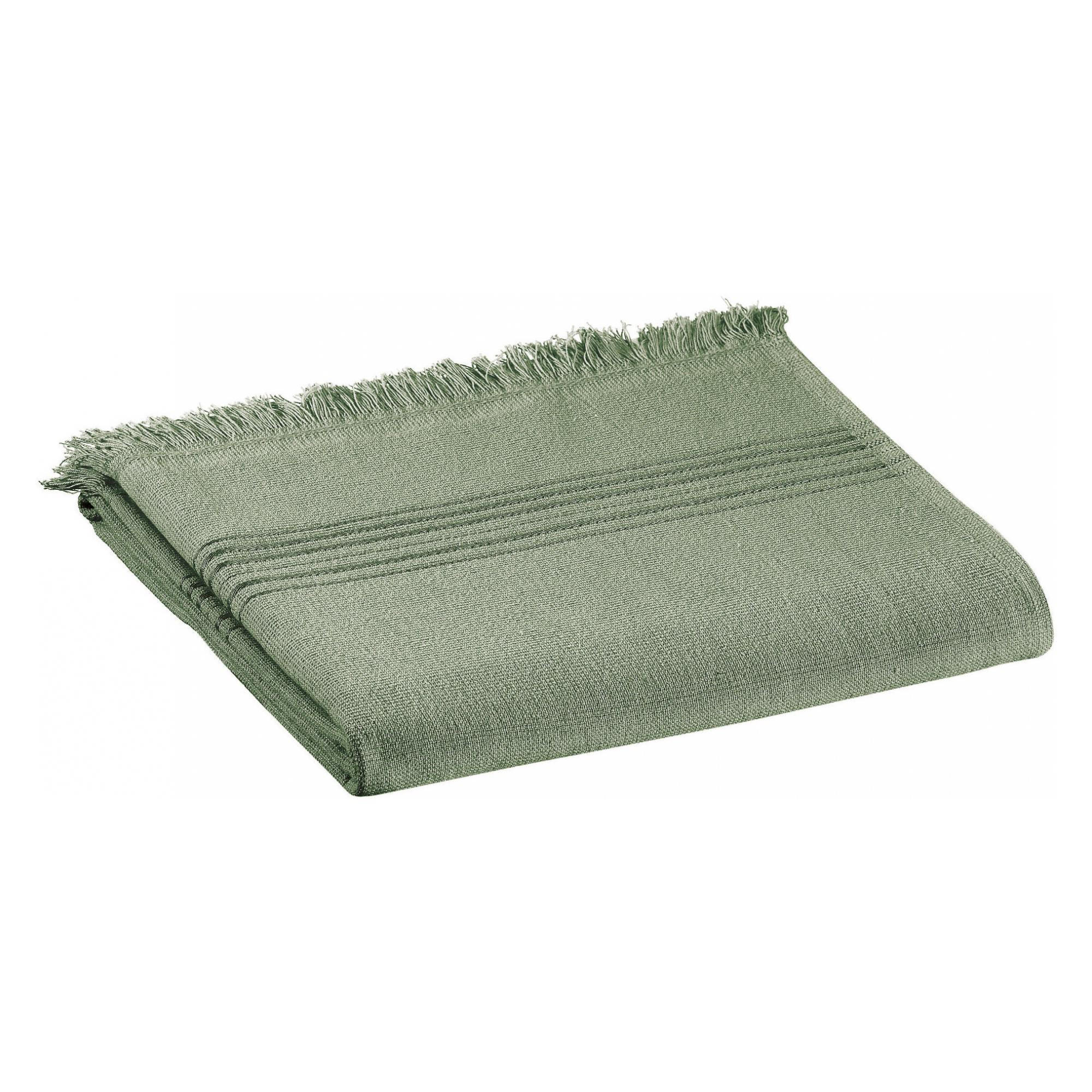 HAMMAM-TUCH Cancun thymian 90 x 180 cm - Waldgrün, Textil (90/180cm) - Vivaraise