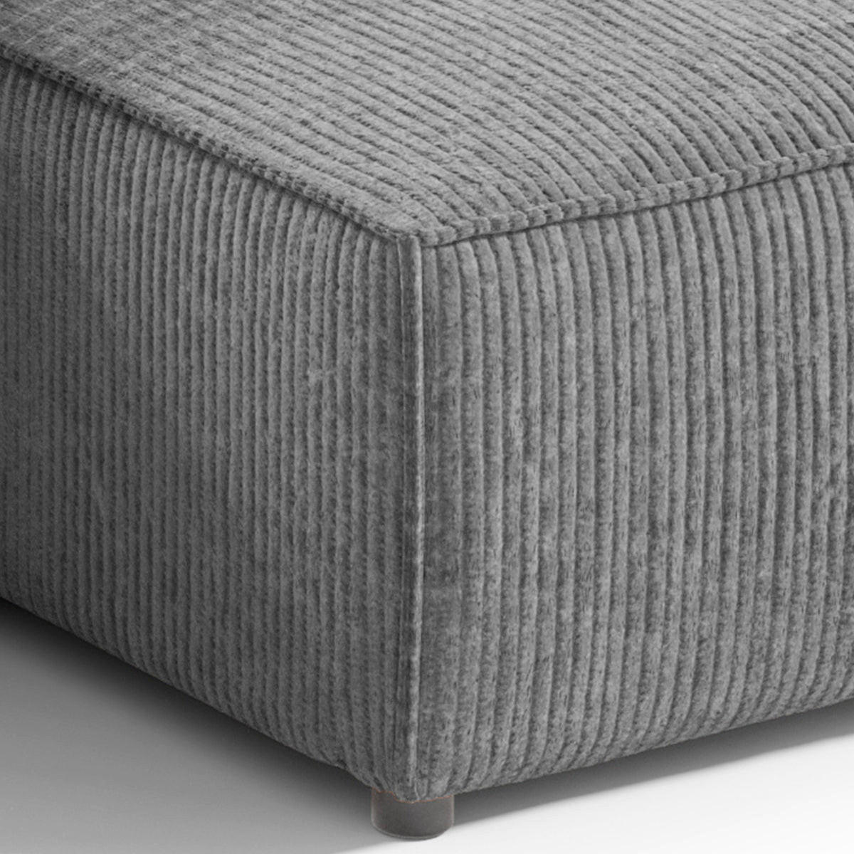 ECKSOFA Isaac 3 Sitzplätze Grau - Grau, Holz (257/148cm) - Petits-meubles