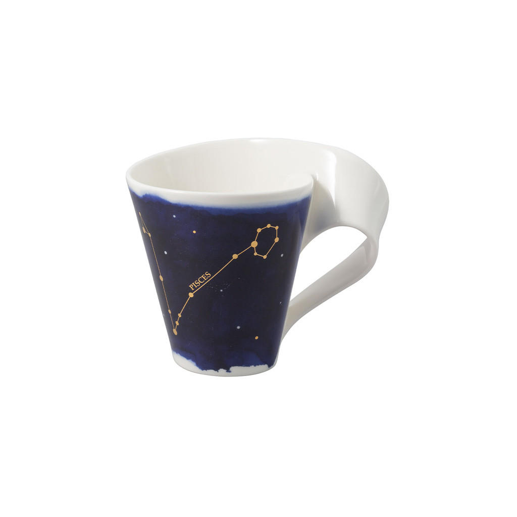 TASSE FISCHE NewWave Stars weiß-blau 300 ml - Blau/Weiß, Keramik (0.3L) - Villeroy & Boch