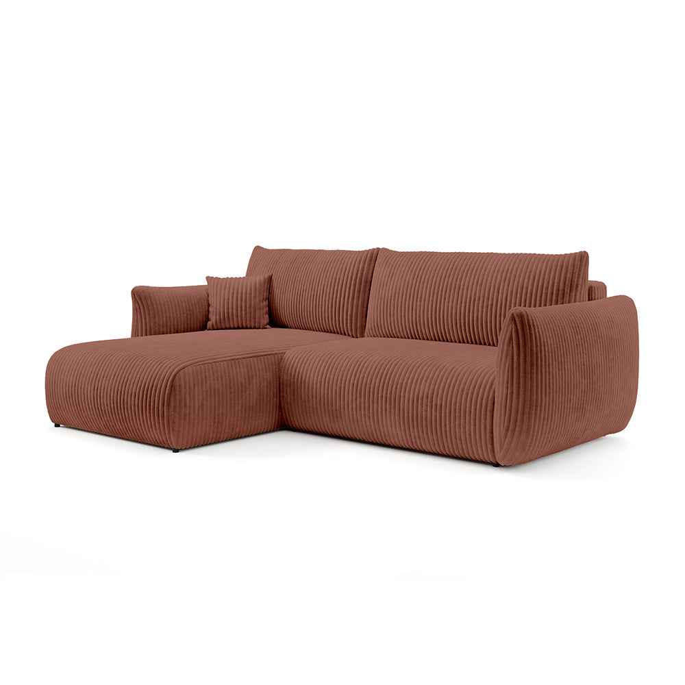 Pillovely Ecksofa Terracotta 257x88x177 cm