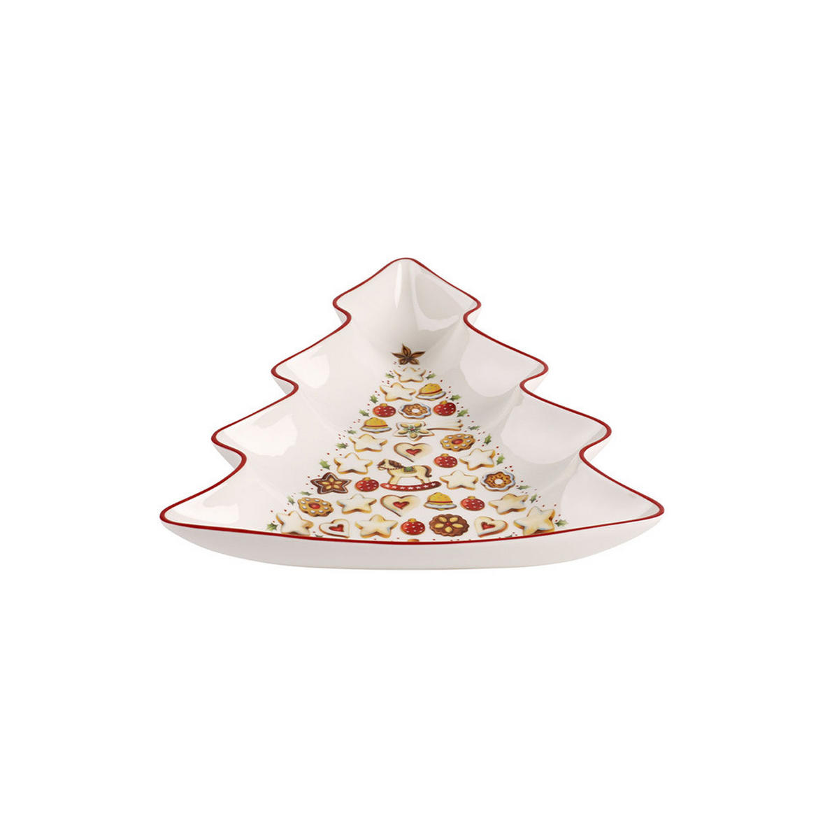 BAUMSCHALE Winter Bakery Delight bunt 27 x 23 cm - Multicolor, Keramik (1cm) - Villeroy & Boch