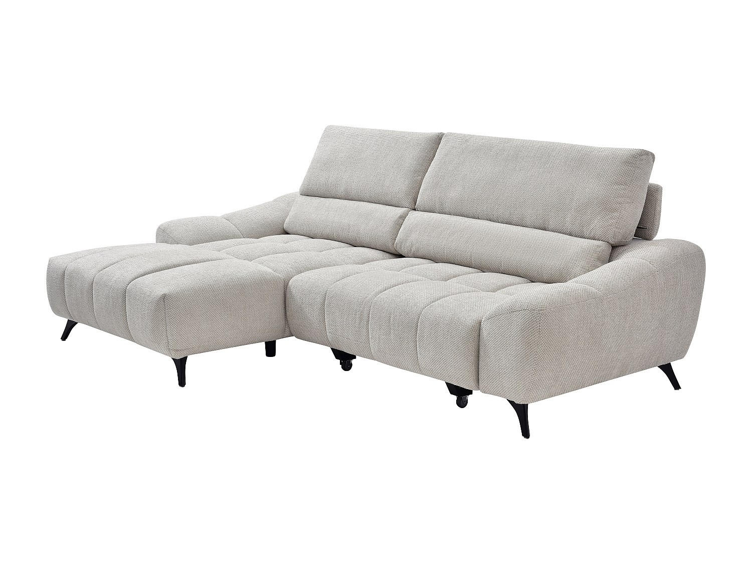 ECKSOFA -Ecke links - Relax mit verschiebbarer Sitzfläche – Stoff Beige – ELOSIA - Beige, Textil (270/175cm) - Vente-Unique