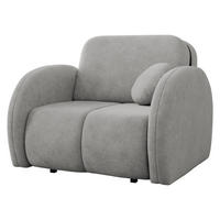 SCHLAFSOFA Viva Comfy I - Hellgrau/Schwarz, Holz/Textil (102/85/103cm) - MIRJAN24