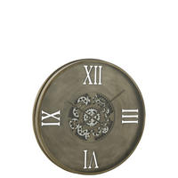 UHR ROMAN - Metall - Kupfer - Ø 80 cm - Kupferfarben, Metall (80/10/80cm) - J-Line