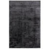 VISKOSETEPPICH Nova Dunkelgrau 120x170 cm - Dunkelgrau, Textil (120/170cm) - benuta Pure