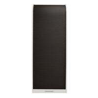 JALOUSIESCHRANK Eadith 69 x 44 x 192 Rollladenschrank Weiß Matt Lack/Graphit - Graphitfarben/Weiß, Holz (69/192/44cm) - 58aufmkessel